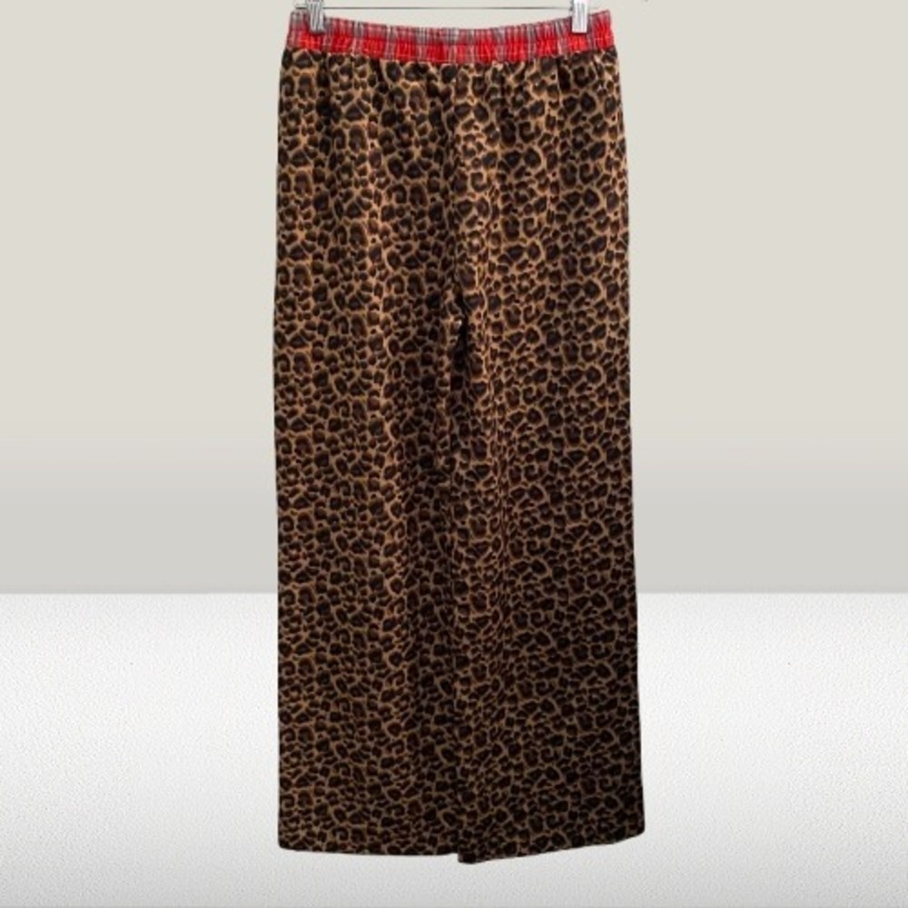 NEW Mimosa Spotted In Style Wide Leg Pants In Leopard Multi Medium - Picture 4 of 5